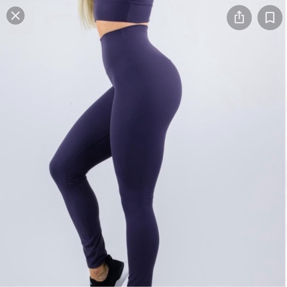 Buffbunny Rosa Pocket Leggings, Size Small, Blue